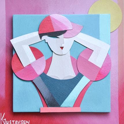 Painting Fitness by Gustavsen Karl | Painting Figurative Portrait