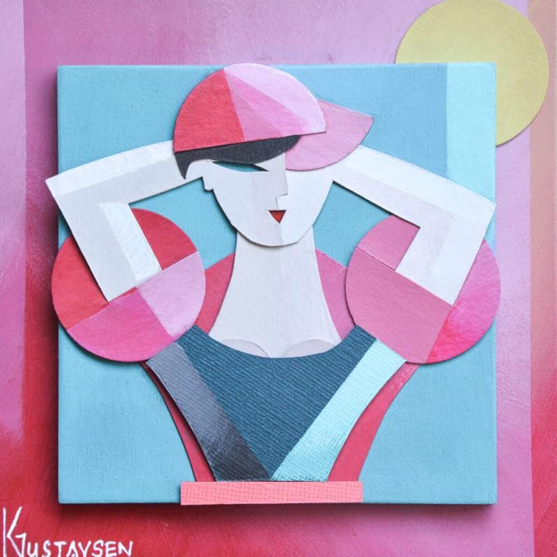 Gemälde Fitness von Gustavsen Karl | Gemälde Figurativ Porträt