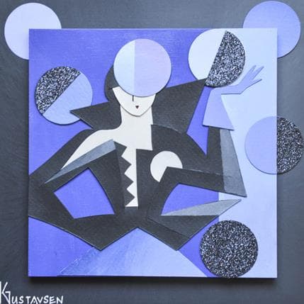 Peinture Blue circus par Gustavsen Karl | Tableau Figuratif Portraits