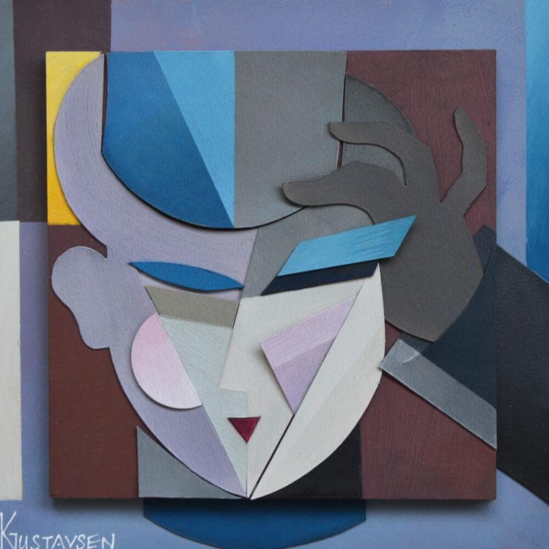 Pintura Hello mister por Gustavsen Karl | Pintura Figurativo Retrato