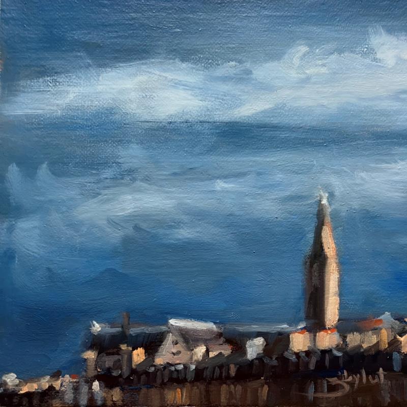 Painting Belle Paris 1 by Zbylut Ludovic | Painting Figurative Architecture Oil