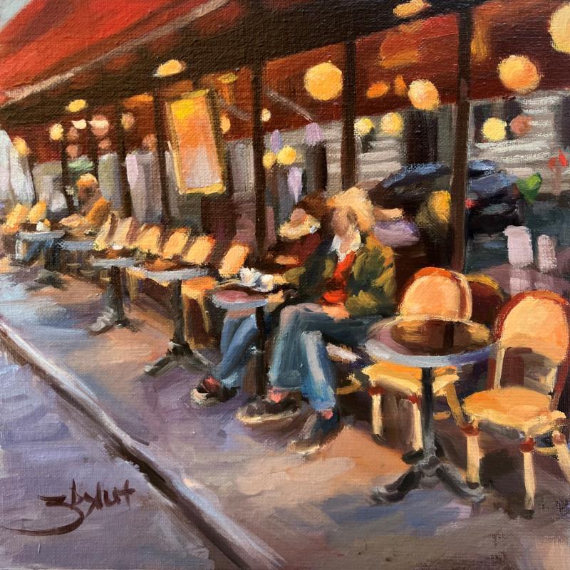 Pintura Le tambour Paris por Zbylut Ludovic | Pintura Figurativo Life style Arquitectura Aceite