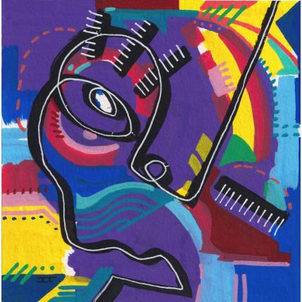 Peinture -Rêves d’énergie par Detovart | Tableau Figuratif Posca Portraits