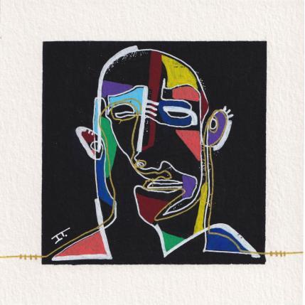 Peinture -Energía par Detovart | Tableau Figuratif Posca Icones Pop, Portraits, Urbain