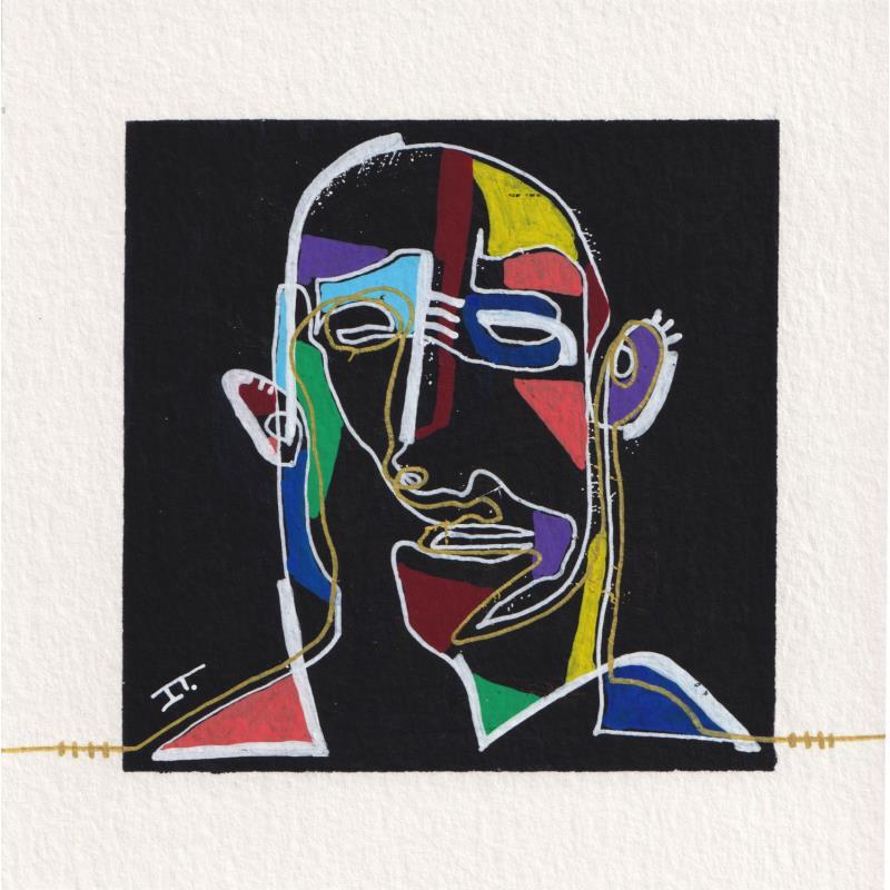 Peinture -Energía par Detovart | Tableau Figuratif Portraits Urbain Icones Pop Posca