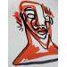 Painting -Shock by Detovart | Painting Figurative Portrait Urban Minimalist Posca