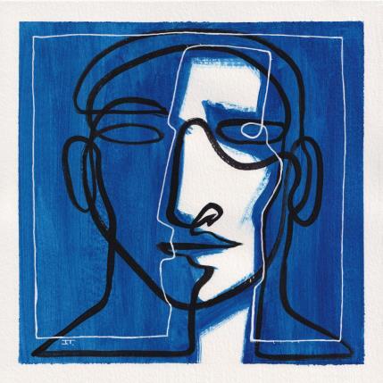 Painting -Calma by Detovart | Painting Figurative Acrylic, Ink Portrait