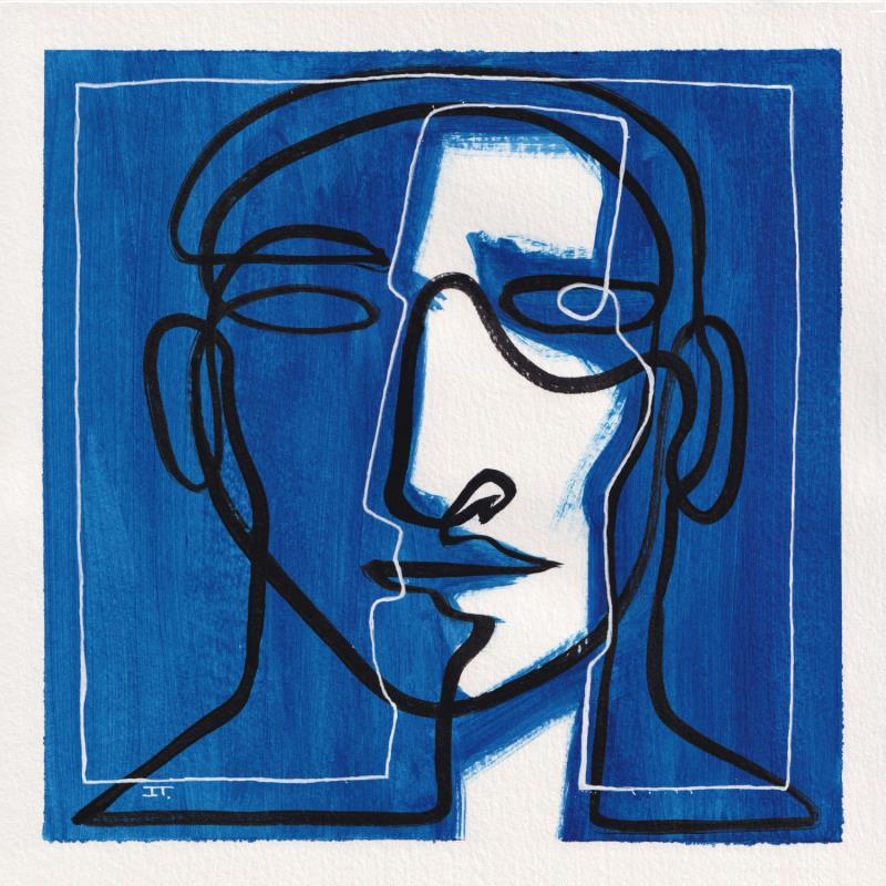 Peinture -Calma par Detovart | Tableau Figuratif Portraits Acrylique Encre