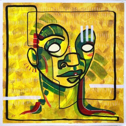 Painting -Talento by Detovart | Painting Figurative Acrylic, Posca Nature, Portrait, Society