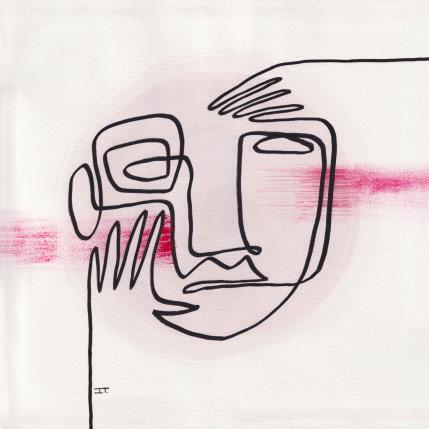 Painting -Lejanía by Detovart | Painting Raw art Acrylic Life style, Portrait, Society