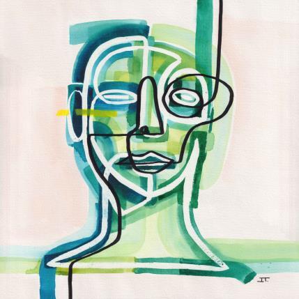 Painting -Nuevos mundos by Detovart | Painting Raw art Posca, Watercolor Life style, Nature, Portrait