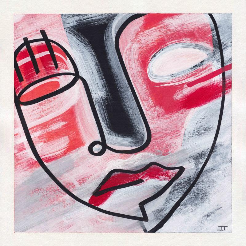 Painting -Atardecer by Detovart | Painting Raw art Portrait Urban Life style Acrylic