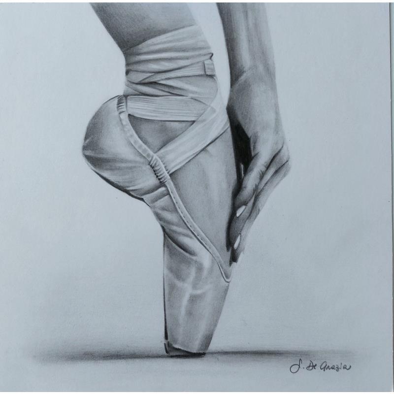 Gemälde Pronta von De Grazia Serena | Gemälde Zeichenkohle