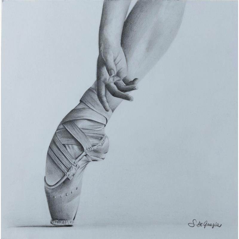 Pintura Attimi di serenità por De Grazia Serena | Pintura Carbón vegetal