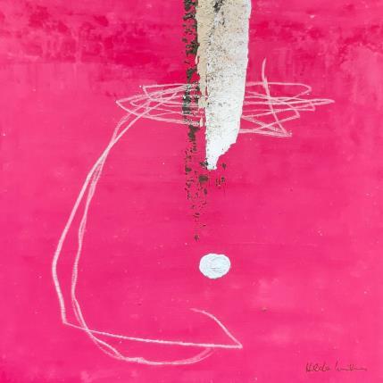 Peinture abstract red A 25 par Wilms Hilde | Tableau Abstrait Carton, Collage Minimaliste