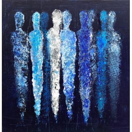 Peinture Ostia Antica par Rocco Sophie | Tableau Art Singulier Acrylique, Collage, Huile, Sable Minimaliste