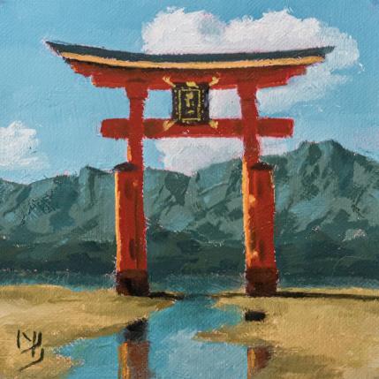 Gemälde Invitation_A_La_Patiente_002 von Bichebois Manuel | Gemälde Figurativ Öl Landschaften