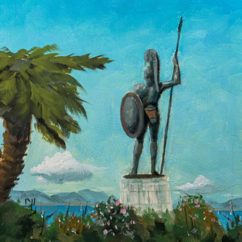 Gemälde Invitation_A_La_Patiente_001 von Bichebois Manuel | Gemälde Figurativ Landschaften Öl