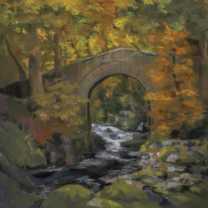 Painting Invitation_A_La_Ballade_005 by Bichebois Manuel | Painting Figurative Oil Landscapes