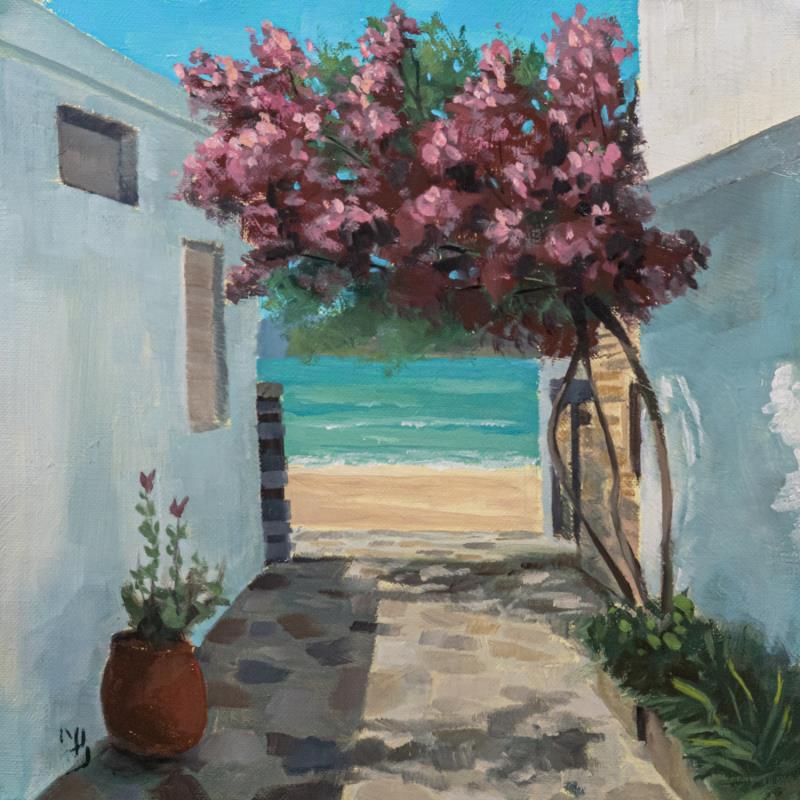 Painting Invitation_A_Se_Perdre_002 by Bichebois Manuel | Painting Figurative Landscapes Oil