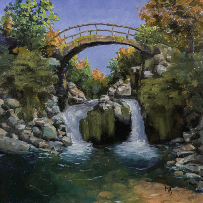 Painting Invitation_A_La_Ballade_006 by Bichebois Manuel | Painting Figurative Landscapes Oil