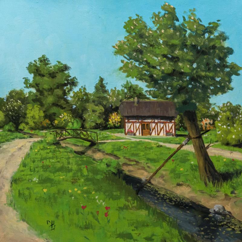 Gemälde Invitation_Au_Repos_005 von Bichebois Manuel | Gemälde Figurativ Landschaften Öl