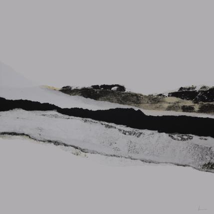 Painting #26 from the series The Land Seems Inhabited to Them by Sousa de Sousa Bárbara | Painting Abstract Gluing Black & White, Landscapes, Minimalist, Pop icons