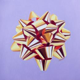 Painting Present l by Bisoux Morgan | Painting Figurative Oil Still-life