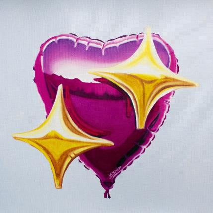 Painting Bright love by Bisoux Morgan | Painting Raw art Oil