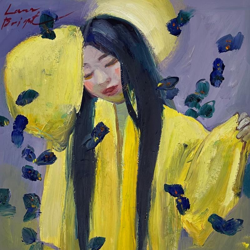 Gemälde Yellow kimono von Bright Lana | Gemälde Figurativ Porträt Öl
