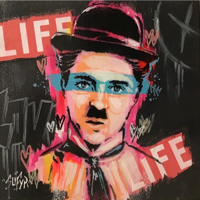 Painting Chaplin Life  by Sufyr | Painting Street art Graffiti Acrylic