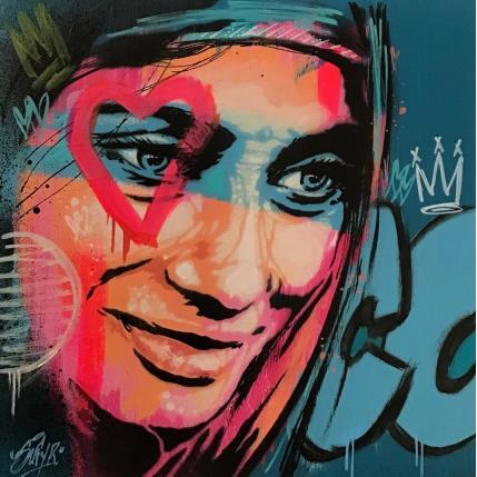 Painting le regard d'exil by Sufyr | Painting Street art Acrylic, Graffiti Pop icons