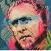 Painting charles Bukowski by Sufyr | Painting Street art Graffiti Acrylic