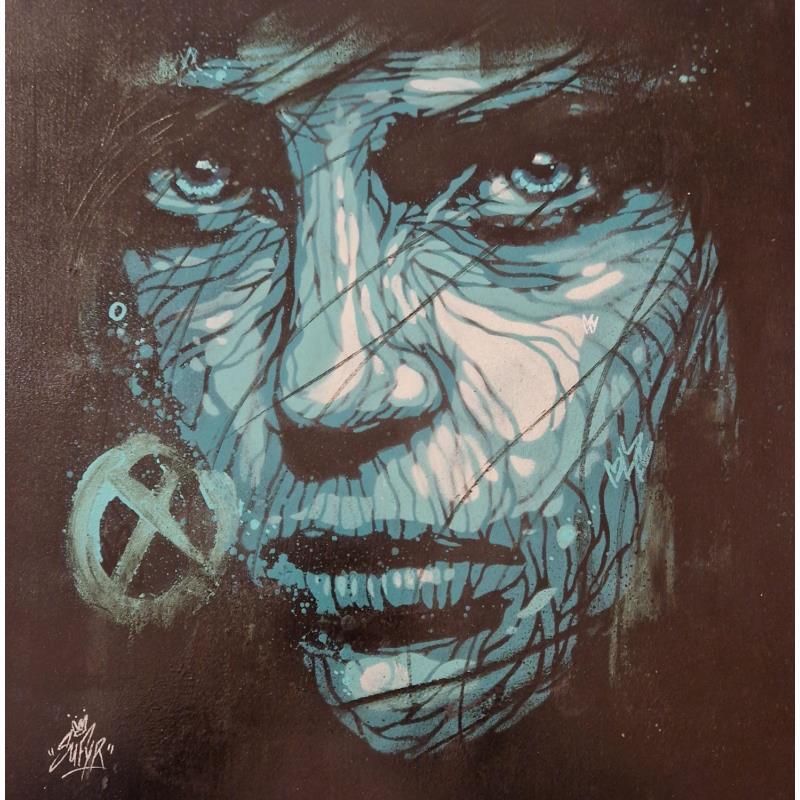 Painting Persévérance Black power  by Sufyr | Painting Street art Graffiti Acrylic