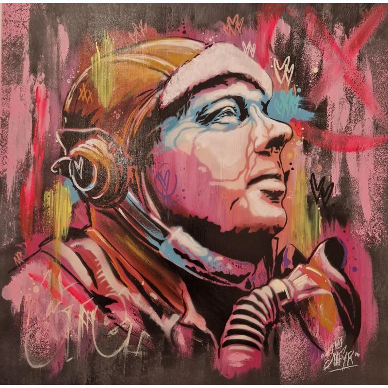 Peinture St Exupery  par Sufyr | Tableau Street Art Graffiti Acrylique