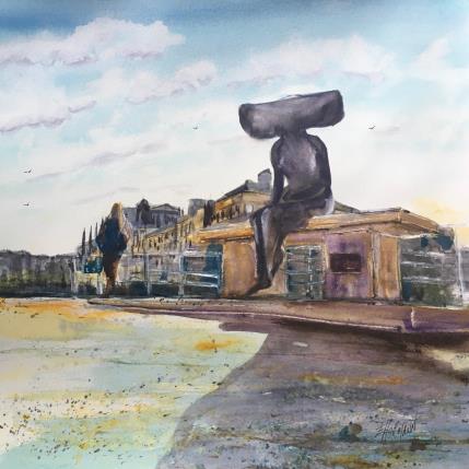 Painting Troyes 149 Lili by Hoffmann Elisabeth | Painting Figurative Watercolor Urban