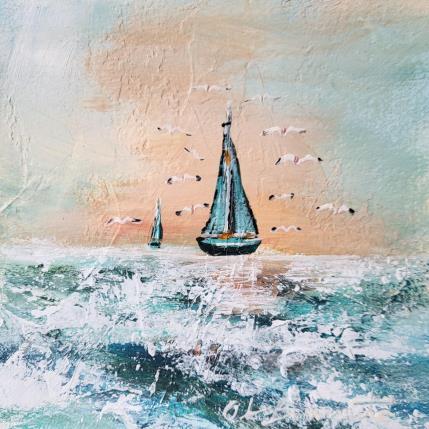 Peinture Tranquille par Ortis-Bommarito Nicole | Tableau Figuratif Acrylique Marine