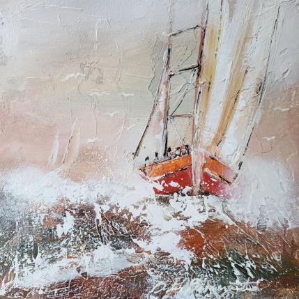 Painting L'échappée by Ortis-Bommarito Nicole | Painting Figurative Acrylic Marine