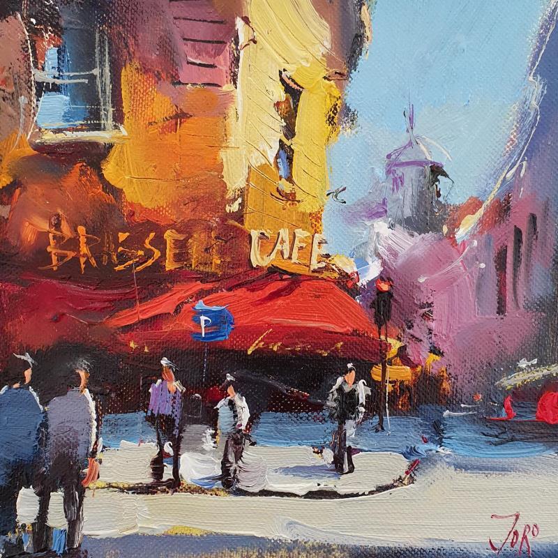 Painting Coffee in Paris by Joro | Painting Figurative Landscapes Oil