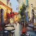 Pintura Having coffee in Tuscany por Joro | Pintura Figurativo Paisajes Aceite