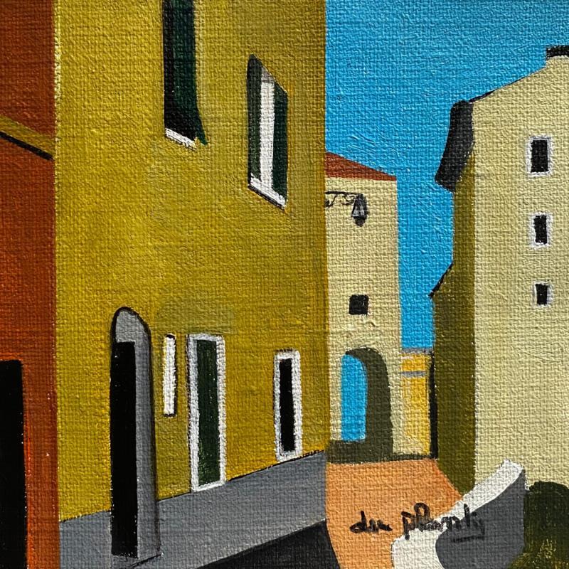 Pintura En Haut por Du Planty Anne | Pintura Figurativo Urbano Marine Acrílico