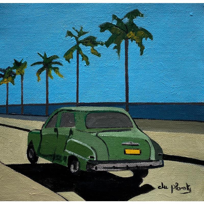 Peinture Malecom par Du Planty Anne | Tableau Figuratif Urbain Marine Acrylique