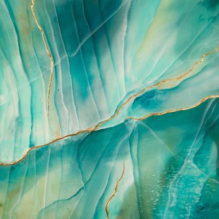 Gemälde Labradorite d'or von Baroni Victor | Gemälde Abstrakt Acryl Minimalistisch