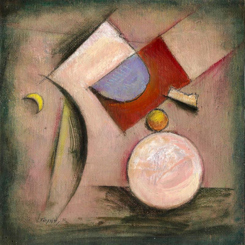 Gemälde Circles (12) von Tryndyk Vasily | Gemälde Abstrakt Minimalistisch Öl