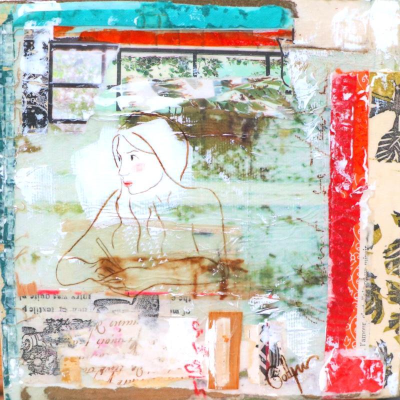 Gemälde LES MOUCHES VOLER von Sablyne | Gemälde Figurativ Alltagsszenen Acryl