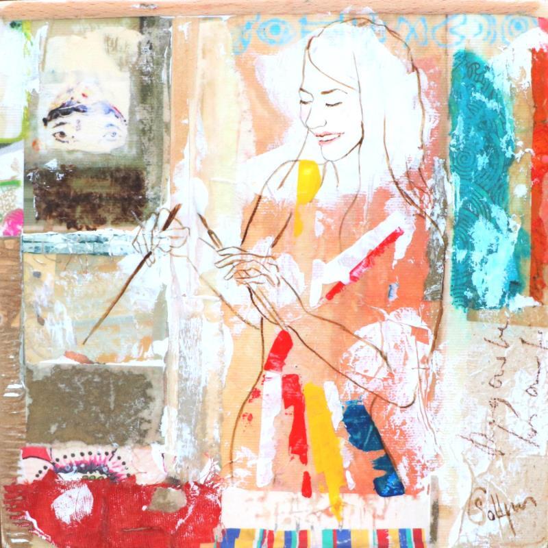 Painting IDEES FAUSSES by Sablyne | Painting Figurative Life style Acrylic