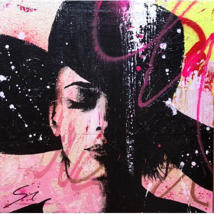 Peinture CLOSE YOUR EYES par Mestres Sergi | Tableau Pop-art Acrylique Icones Pop