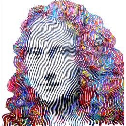 Painting La Joconde by Schroeder Virginie | Painting Pop-art Acrylic, Oil Pop icons