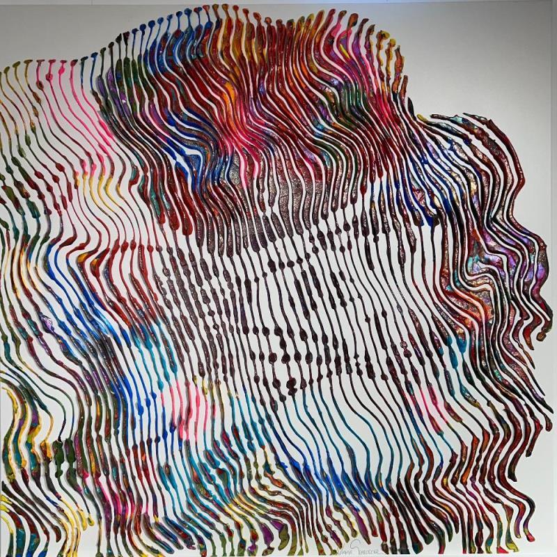 Peinture Le baiser de klimt par Schroeder Virginie | Tableau Pop-art Icones Pop Huile Acrylique