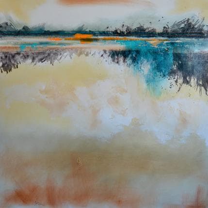 Peinture Abstraction 3976 par Hévin Christian | Tableau Abstrait minimaliste